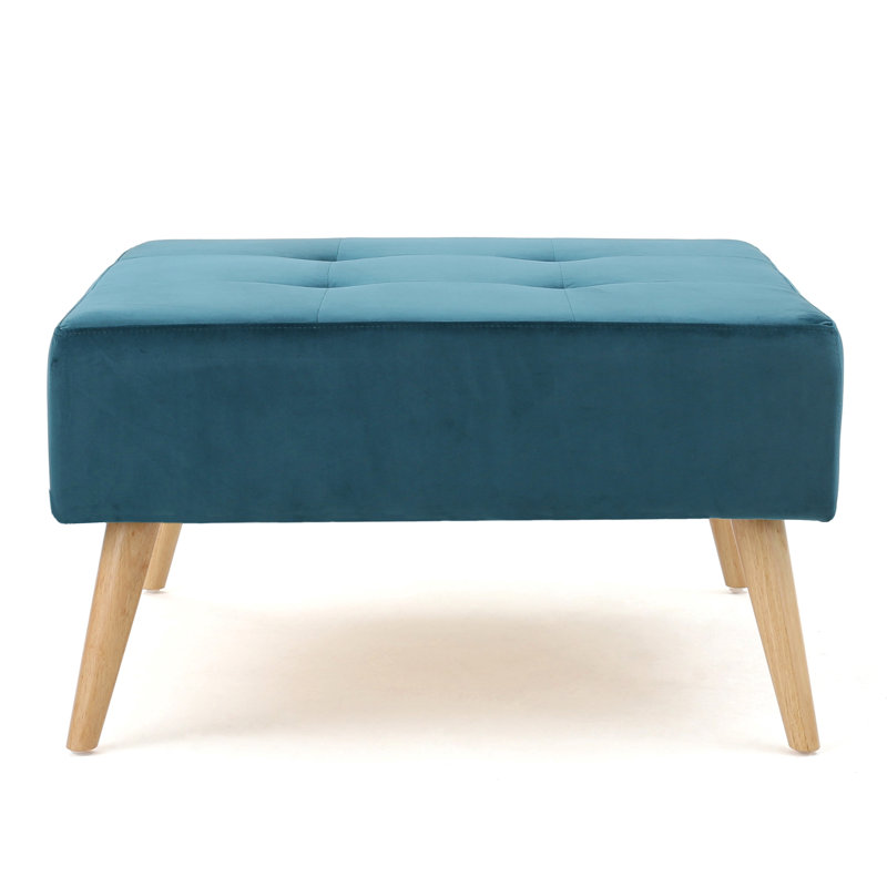 Repose-pieds capitonné Mid-Century