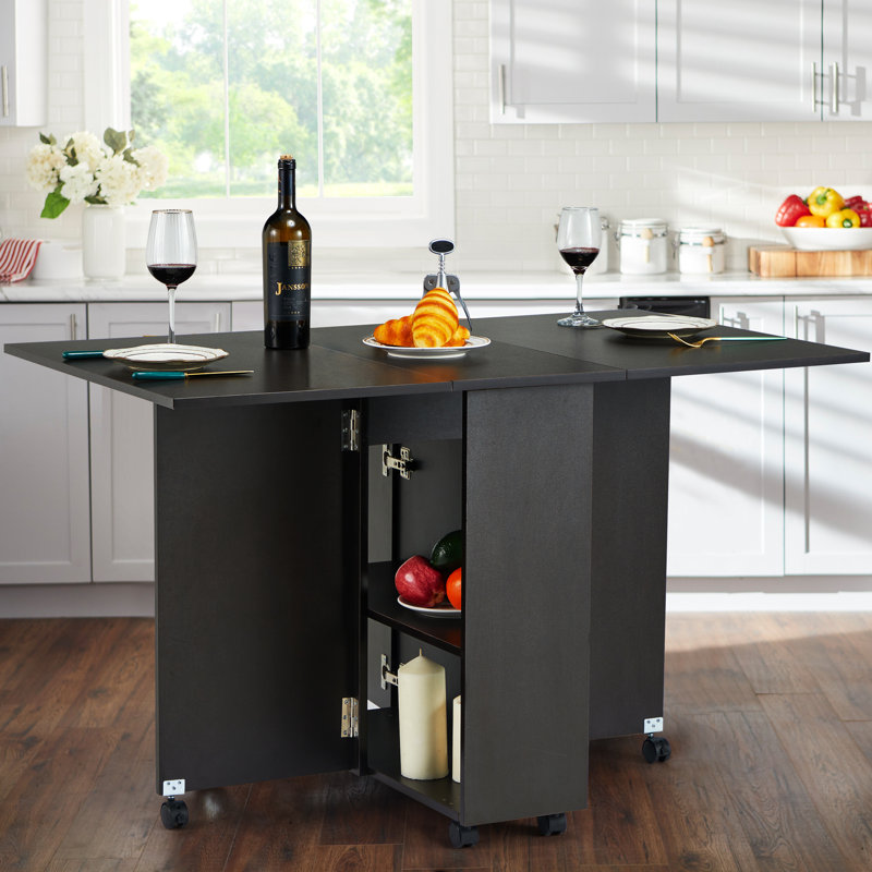 Charquita Extendable Dining Table, Black
