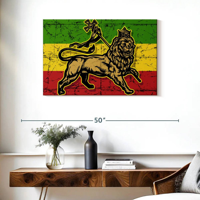 Borges lion de Juda, H 24 po x l 36 po
