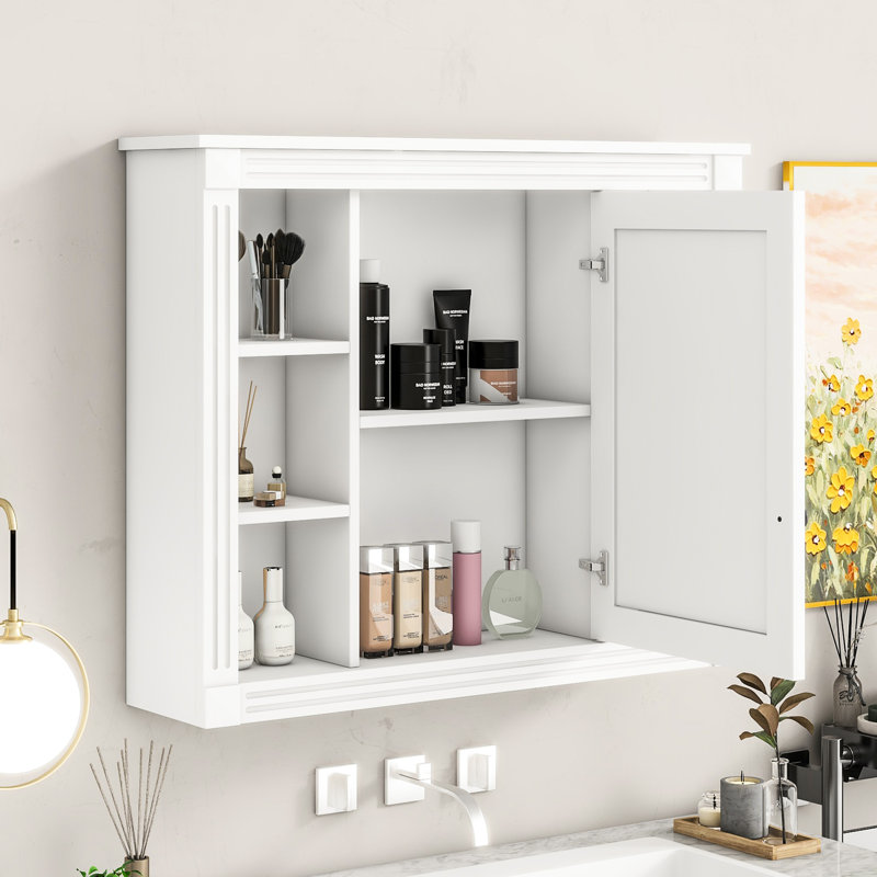 Armoire murale moderne pour salle de bain 35 po x 28 po, beaucoup de rangement, tendance