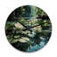 Horloge murale en bois massif Maysaa-2085851921