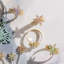 Classic snowflake skinny napkin rings, pastel