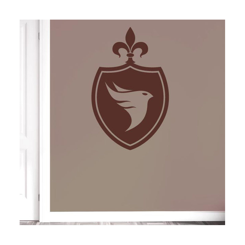 Abstract Wall Decal, Medium, Brown