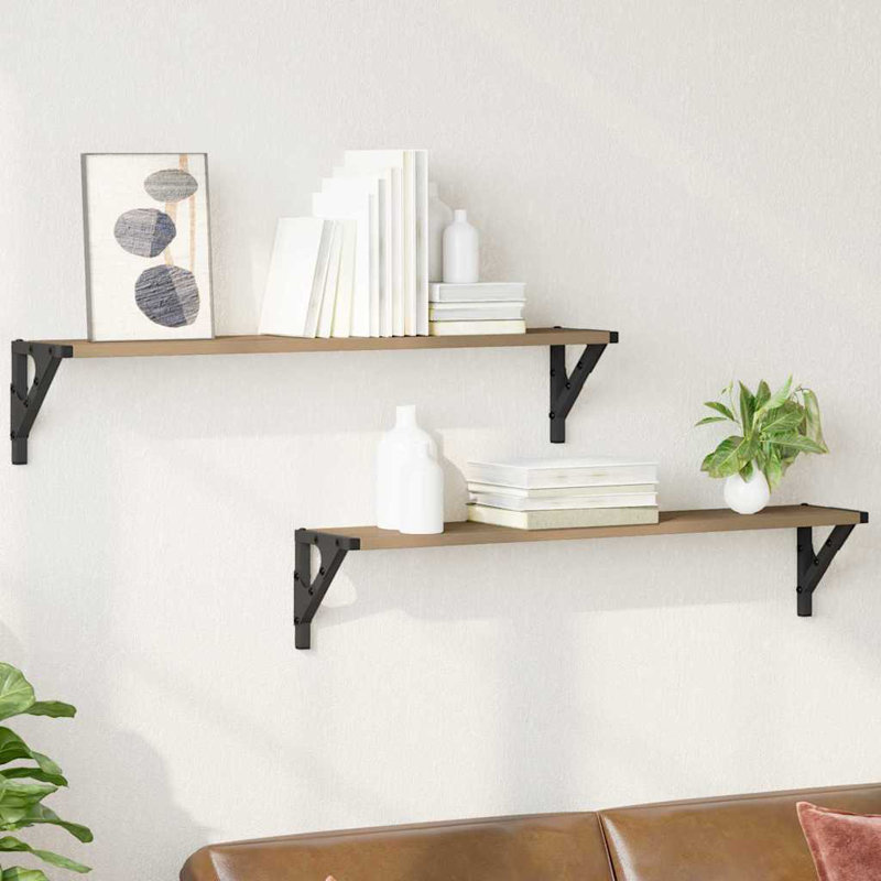 Floating Shelf, Artisan Oak, 15.5cm H x 80cm W x 15cm D