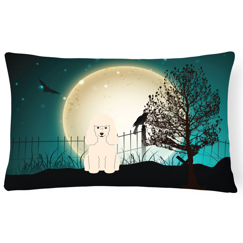 Coussin lombaire intérieur / extérieur Halloween, blanc
