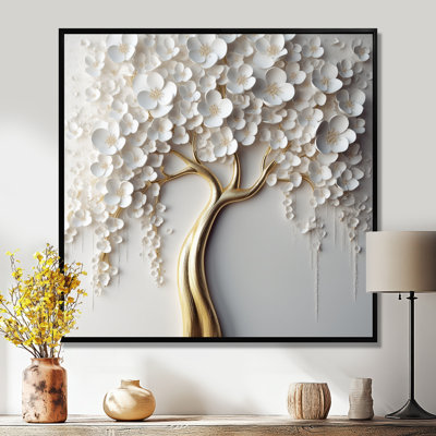 Orchid Tree Garden Of Branches VII - Tree Floral Large Wall Art Print (No texture)