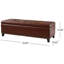 Banc de rangement rembourré Bluford-100483432