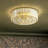 Abrego 3 - Light Glass Crystal Flush Mount Ceiling Light