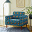 Fauteuil en velours bohémien 40,5 po Ohmer