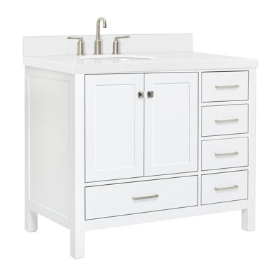  Meuble-lavabo simple 42,25 po avec plateau