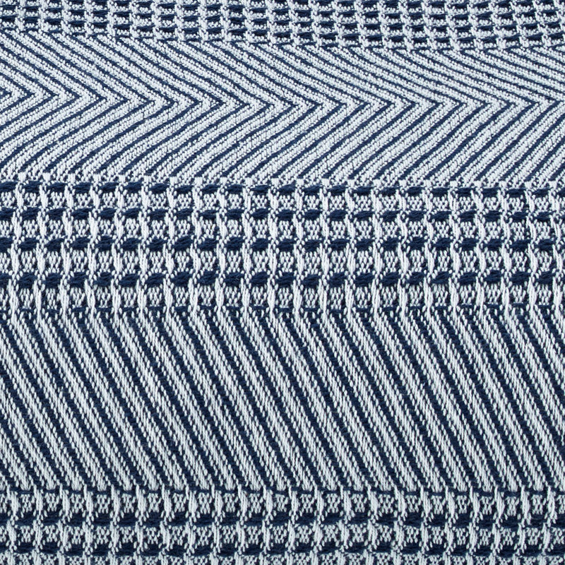 Chevron Stripe Grey Full/Queen Ultra-Soft Cotton Blanket