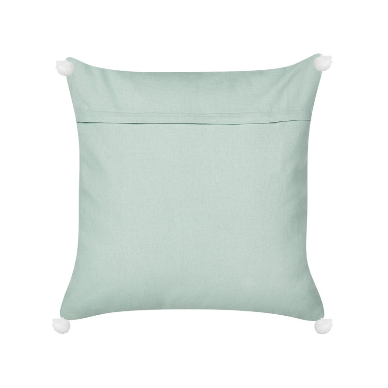 Casteau Animal Print Square Cushion, Mint Green