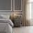3 Drawer Gray Faux Shagreen Nightstand