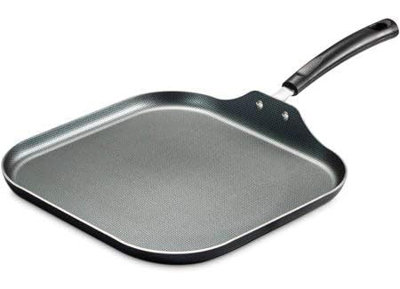 Tramontina PrimaWare 11" Nonstick Square Griddle, Steel Gray