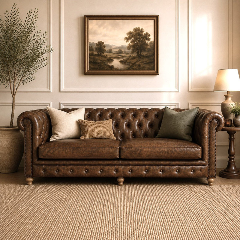 3 Seater Leather Sofa