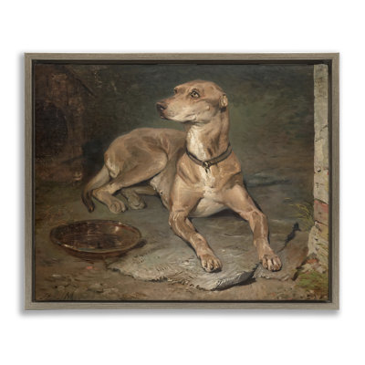Cadre flottant et historique pour chien et bol, design par Lil 'Rue