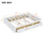 Structure de lit plateforme en bois grand format avec 6 tiroirs, blanc-747991100
