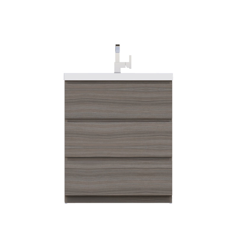 Ensemble de meuble-lavabo simple 30 po Arjina, Gris