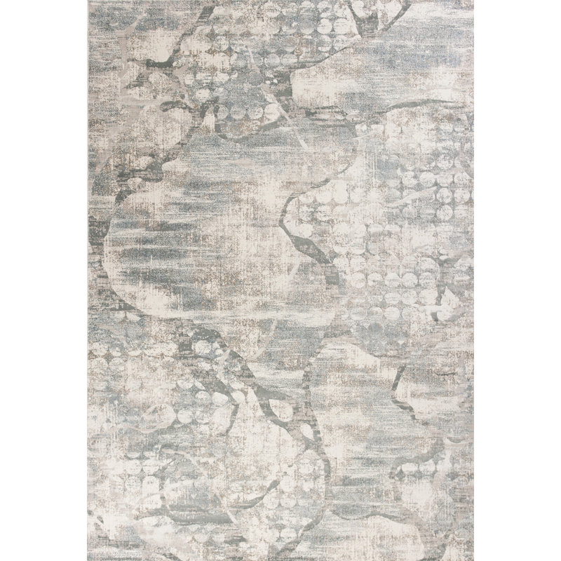 Mcdavid Ivory/Mist Area Rug, 5'3" x 7'7"