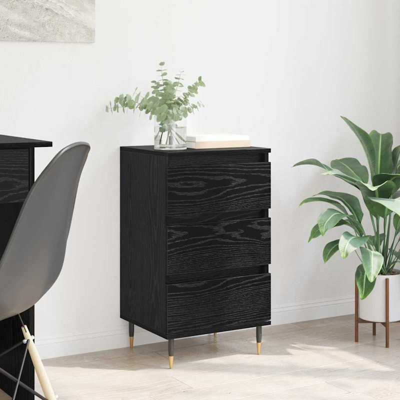 40cm Sideboard, Black Oak