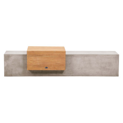 Banc d'extérieur en béton Monolithe