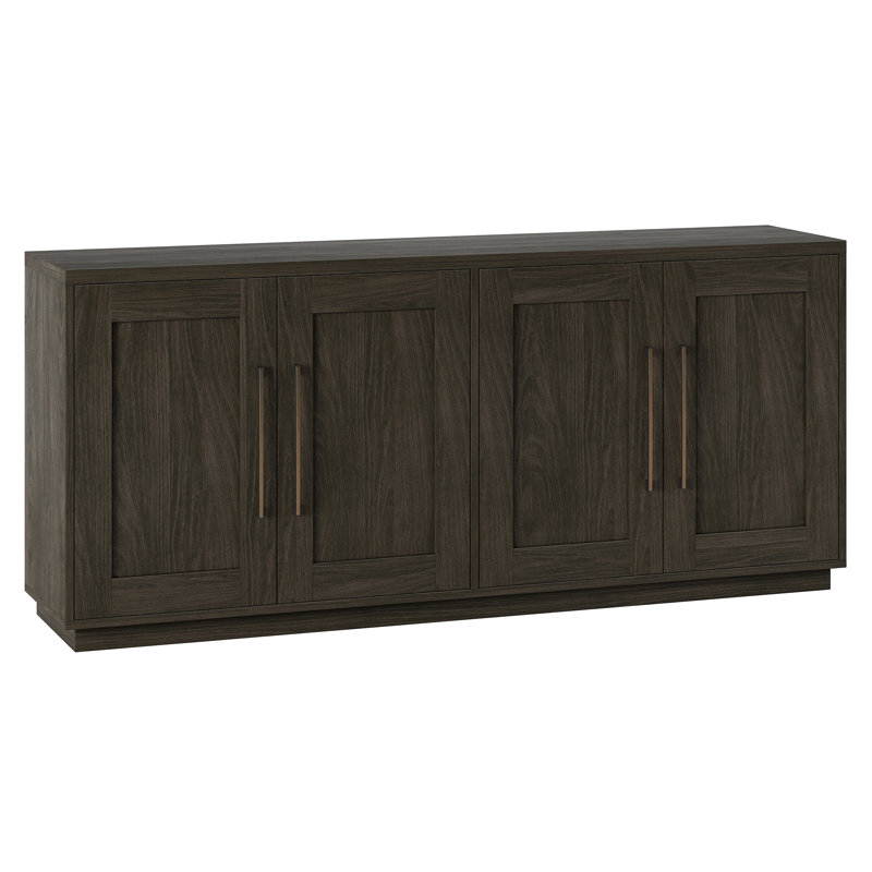 Tillman 68" Rectangular Buffet Table, Alder Brown