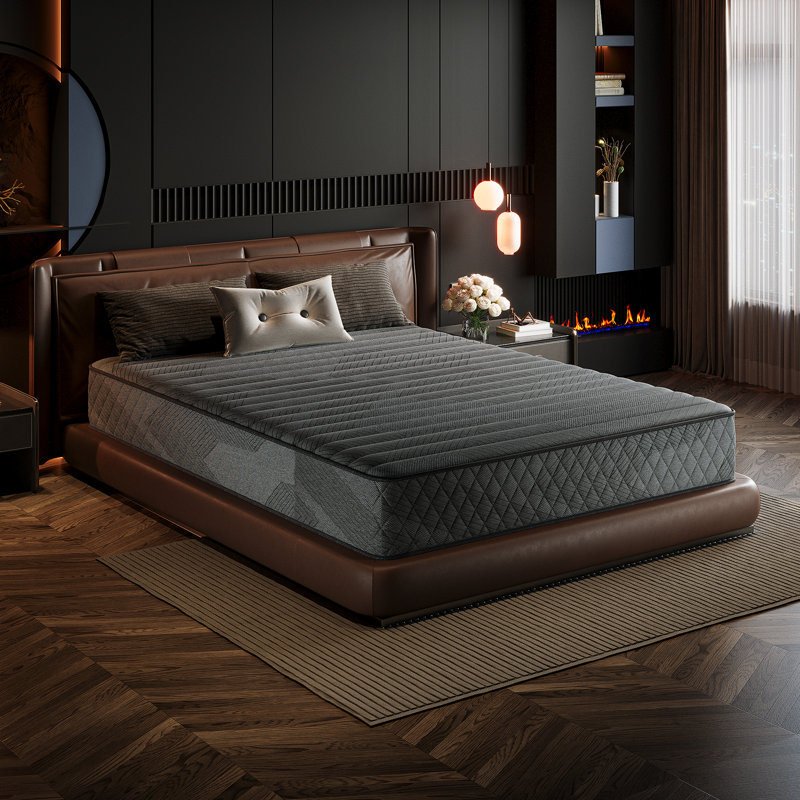 Montsalas 8" /12"/14" Medium Cooling Memory Foam Hybrid Mattresses in a Box with Certipur-US Certified Pocket Spring, Pressure Relief, and Motion Isolation