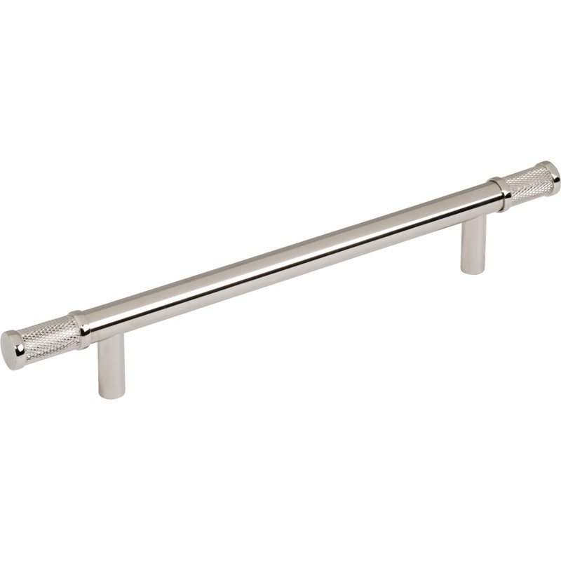 Burnham Bar Pull, Polished Nickel, 6 5/16" Center To Center