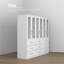 Baroncourt 74.9'' H X 95.1'' W X 19.3'' D Glass Door Armoire