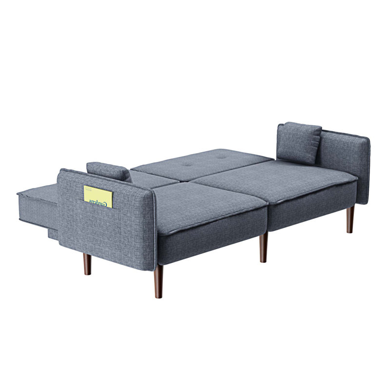 Canapé-lit 75 po Joaopaulo, Tissu gris