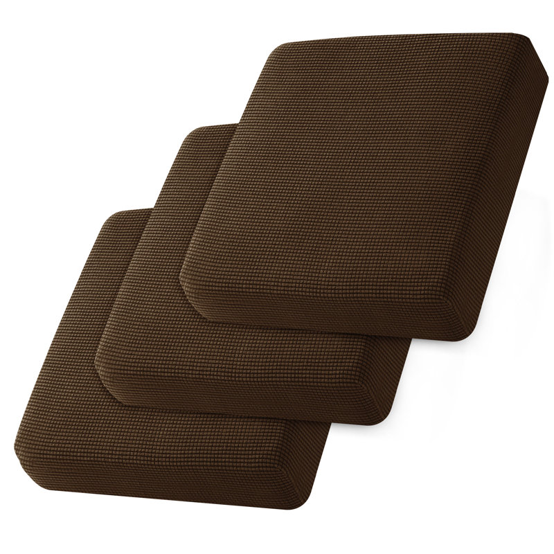 Housse pour canapé à coussins carrés Allington, Mélange de polyester café