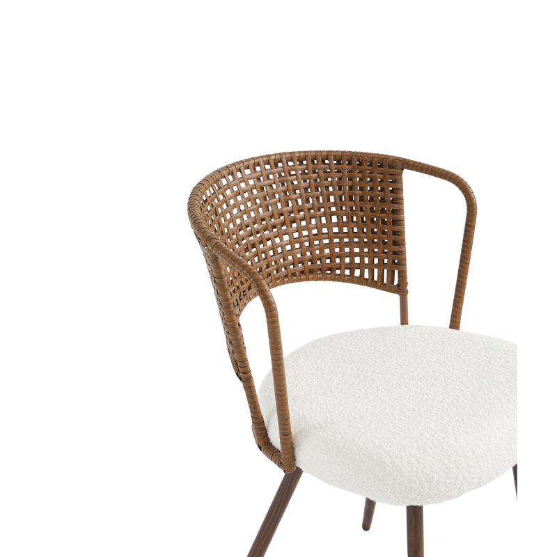 Chaise en osier, Noyer foncé, 2