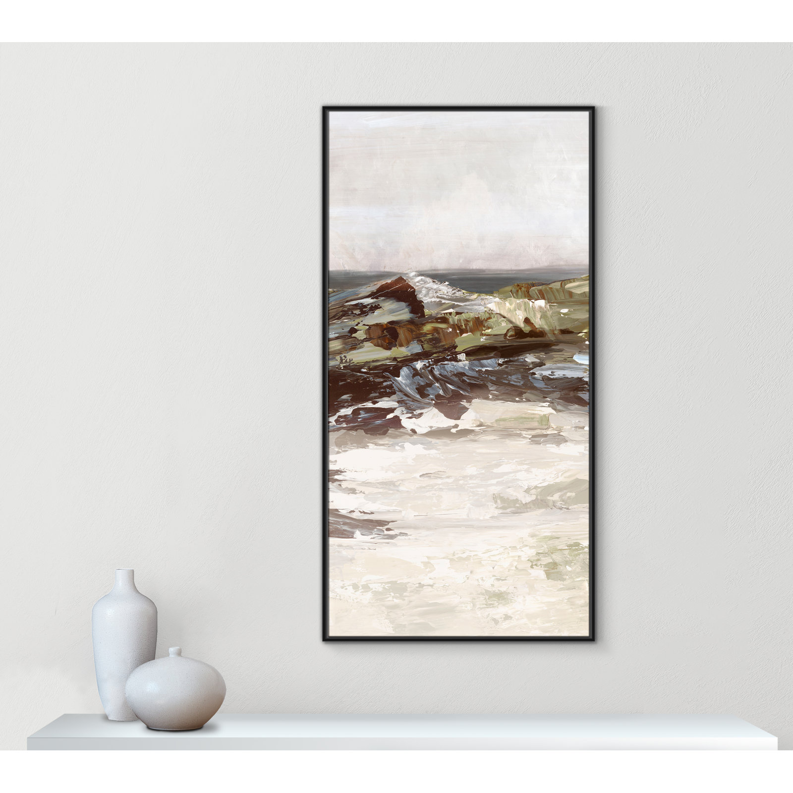 Stoney Peak Print by , 61.5" H x 31.5" W, Black