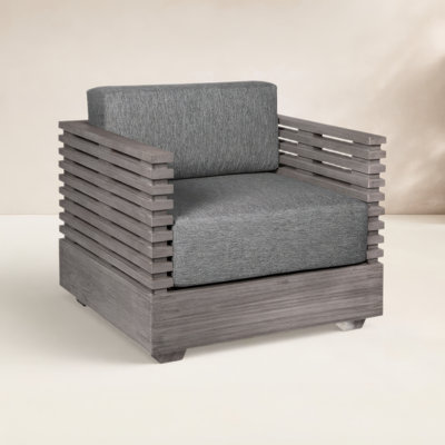 Fritz Wood Outdoor Lounge Chair