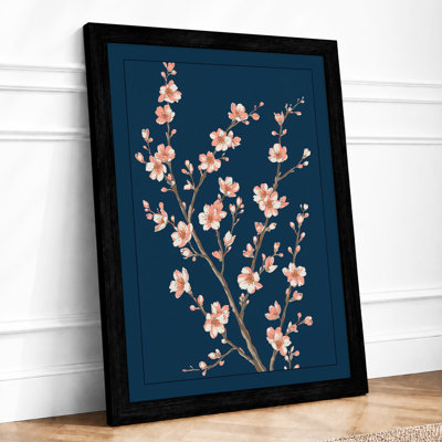 Ascending Blossom Branch Botanical - Framed Print