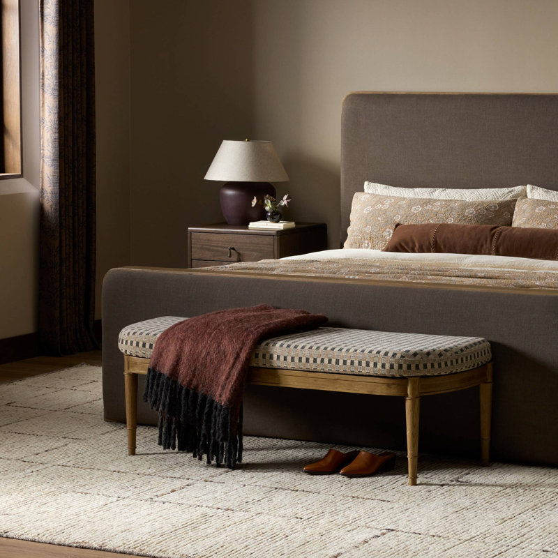 Moya Solid Wood Bench, Firefinch Fawn