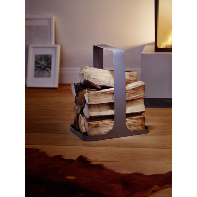 Kaminholzbutler 30cm W x 45cm D Metal Log Store