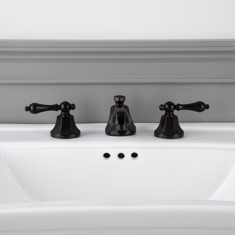 Widespread 2-handle Bathroom Faucet, Polished Nickel