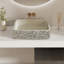 Lavabo de salle de bain rectangulaire en pierre 19,7 po