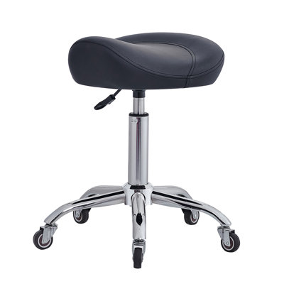 Swivel Upholstered Bar Stool with Steel Frame