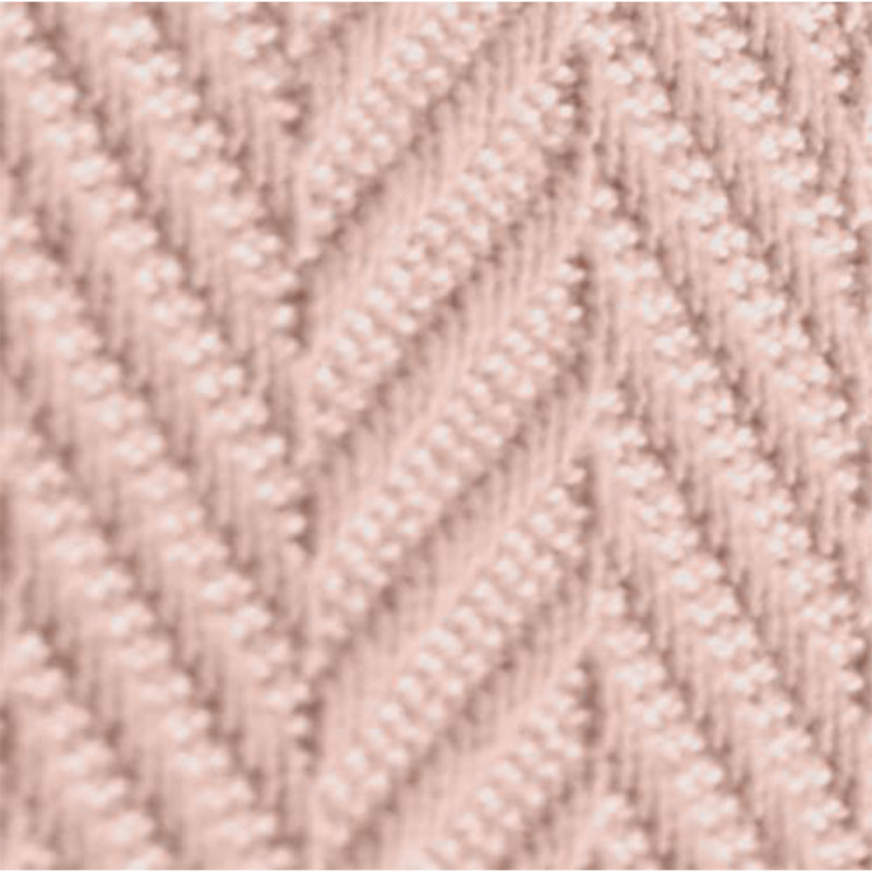 Couverture 100% coton à chevrons Threadmill, English Rose, Twin (68" x 92")