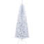 Crayon, arbre de Noël artificiel non éclairé, sapin de Noël mince avec branches réalistes, arbre d'Halloween avec 818 pointes, blanc-1779134243