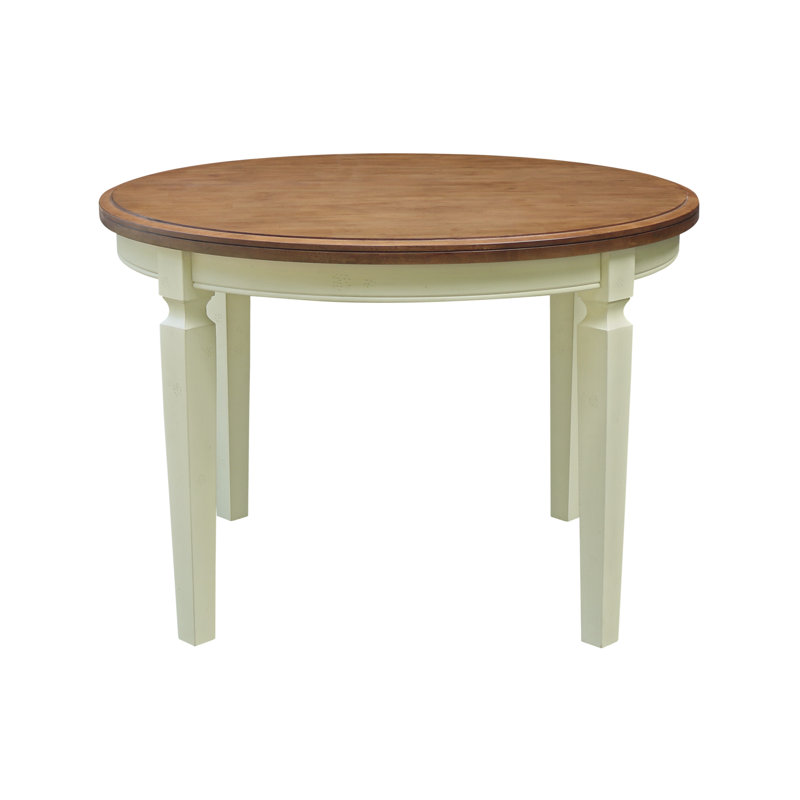 Patridge Round Solid Wood Dining Table, Shell