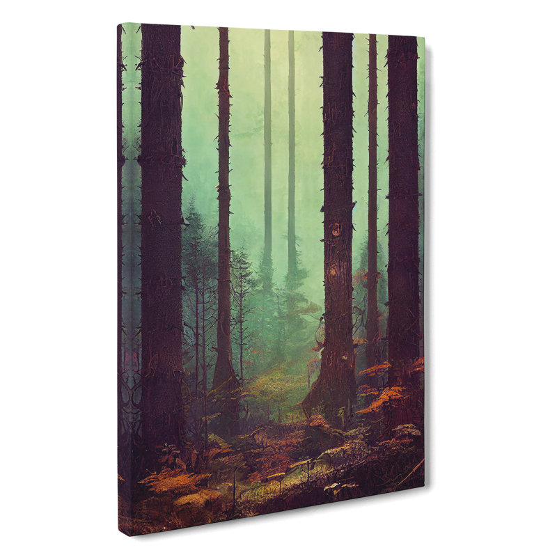 Autumnal Forest Woodland - Wrapped Canvas, 50cm H x 35cm W x 3cm D