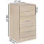 Manufactured Wood Bedside Table-26343782