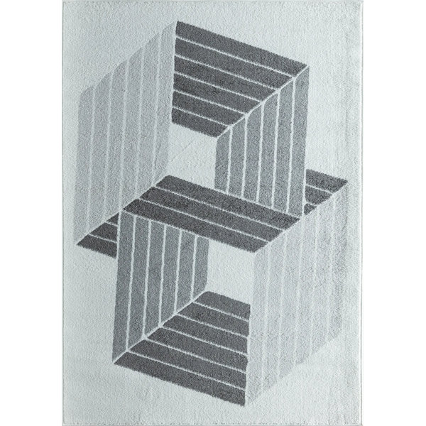 Ebern Designs Performance Ice Cube Rug | Wayfair