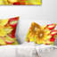 Coussin lombaire en fleur rotatif floral