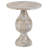 White Washed Pedestal Accent Table-115293418