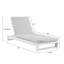Ensemble de 2 lits de jour et chaises longues convertibles 2 en 1 en aluminium KOVA-1913863628-1924253023