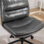 Siège de bureau à hauteur réglable - pivotant à 360°, gris, Hauteur de chaise de bureau/coiffeuse,